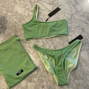 Triangl like green swimsuit